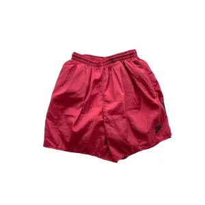 Vintage 1990's Nike Red Nylon Mesh Logo Shorts