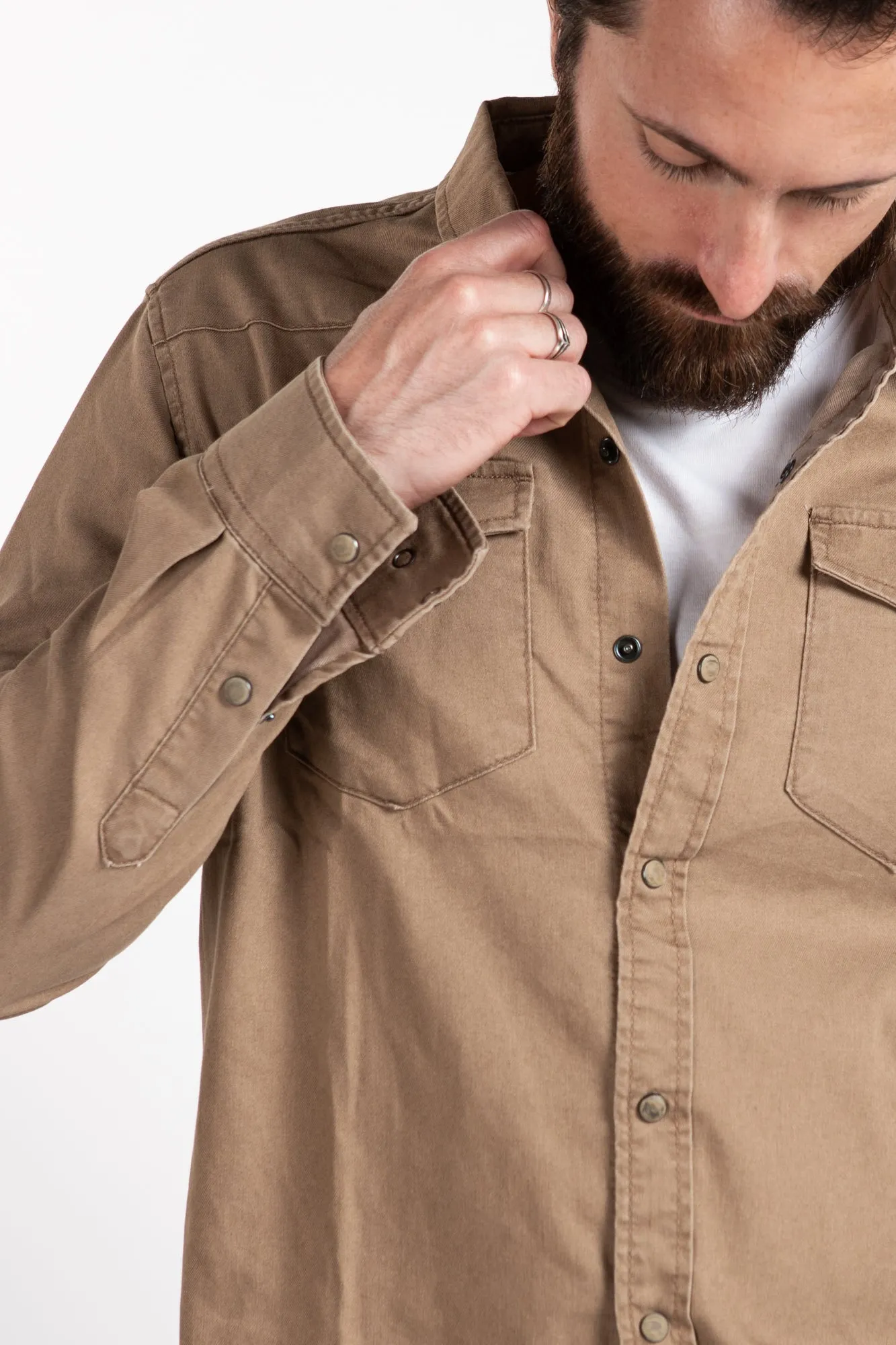 Western Shirt - Tan