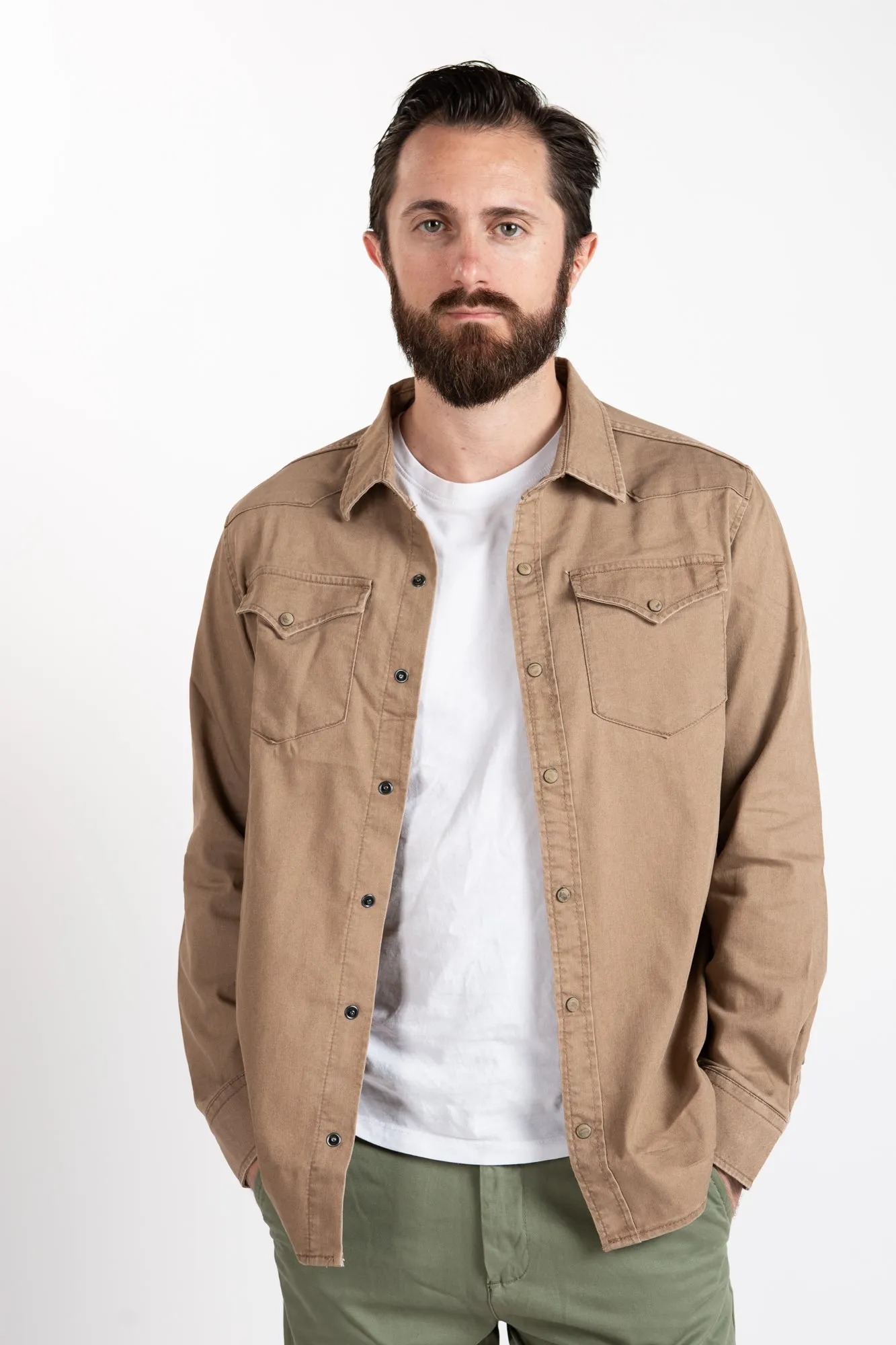 Western Shirt - Tan