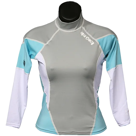 Women's Long Sleeve Anti-UV Snorkeling Lycra Rash Guard Top