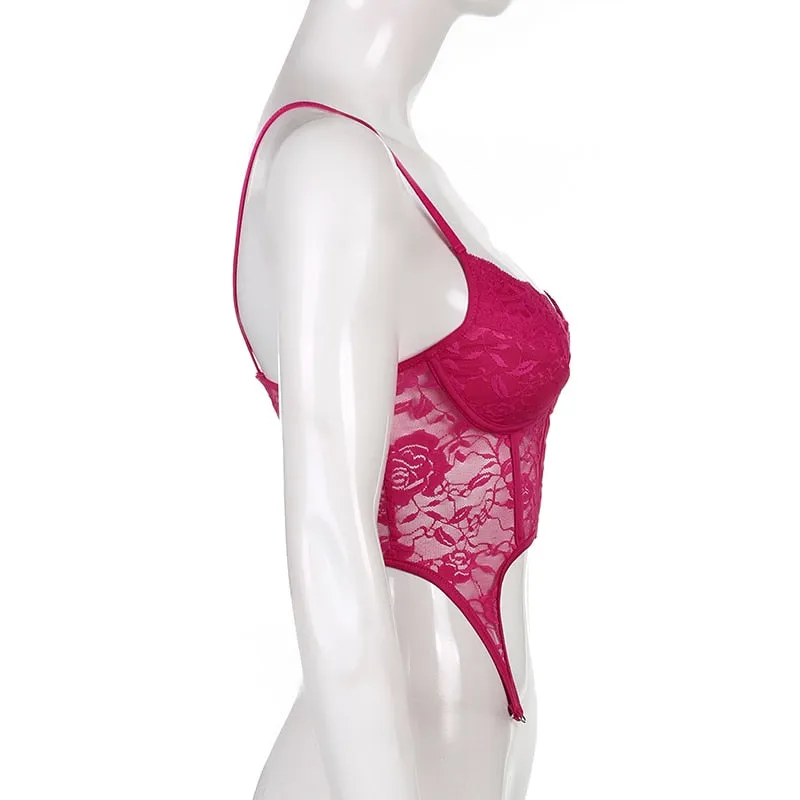 Women's Summer Lace Backless Bandage Crop Top