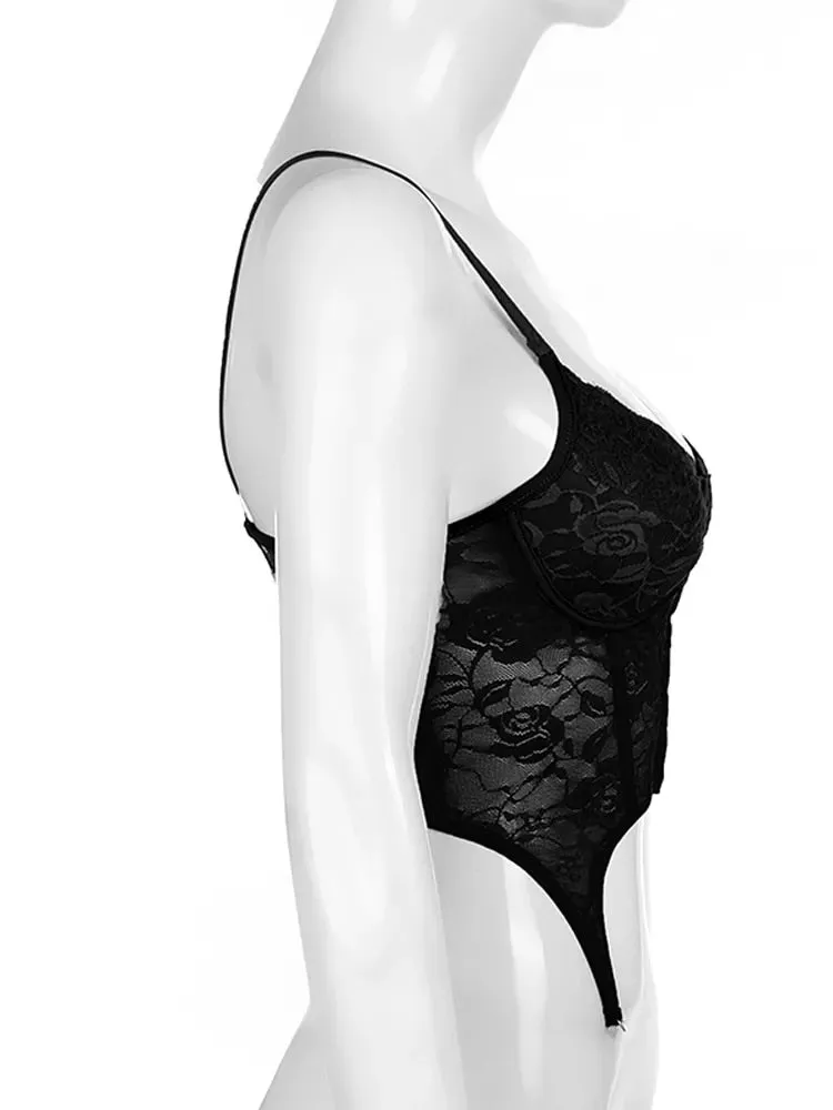 Women's Summer Lace Backless Bandage Crop Top