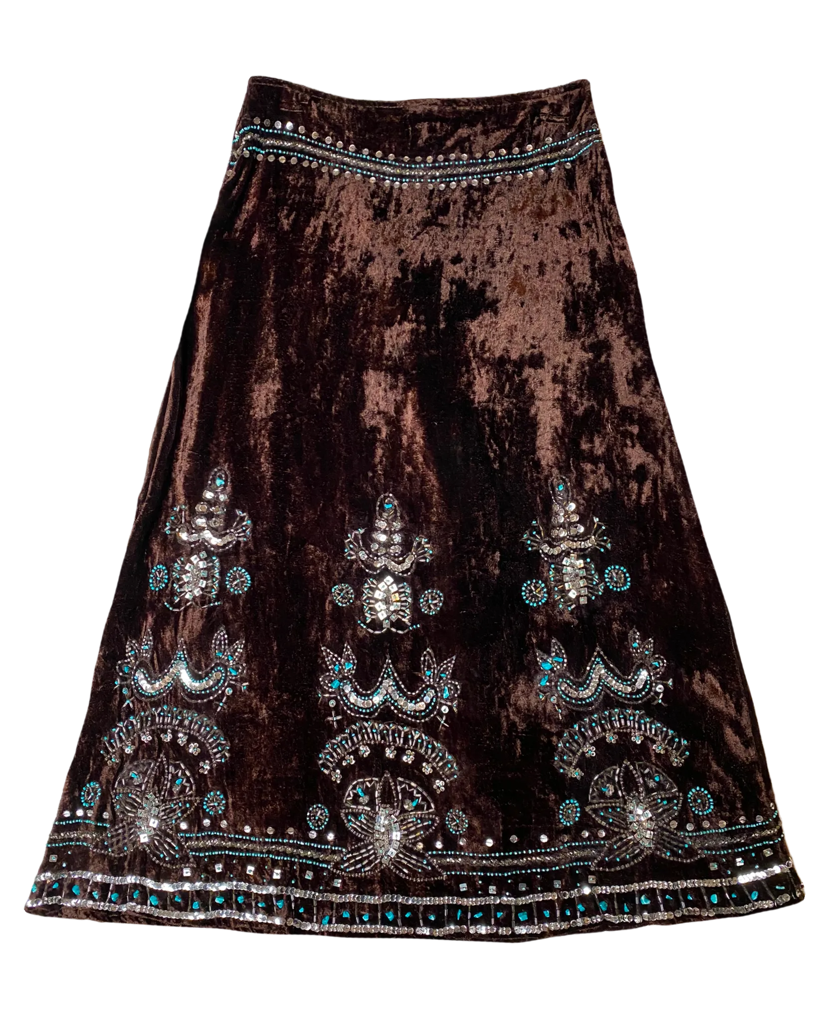 Y2K Boho Velvet Maxi